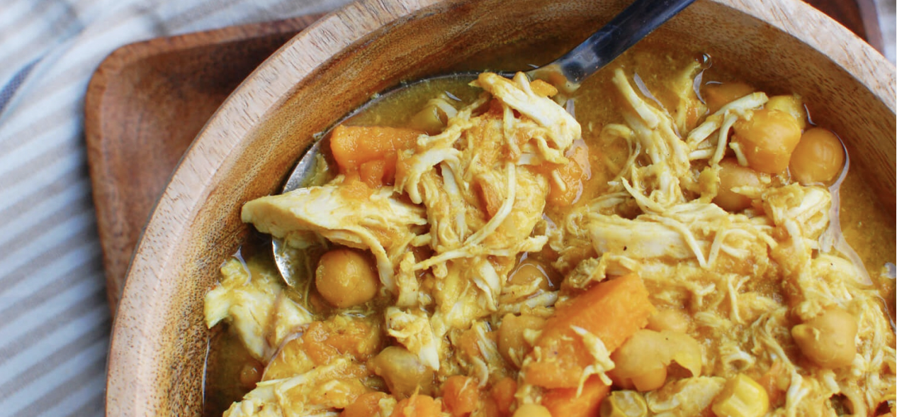 Easy Slow Cooker Chicken Curry. Naturopath recipes, warm winter dinner, hot lunch
