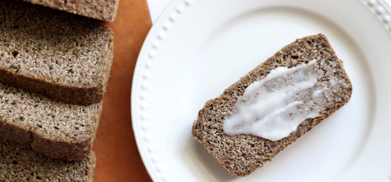 Grain-Free Flaxseed Bread, naturopath, menopause recipes diet